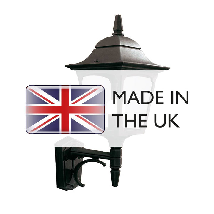 Norlys Chapel 1 Light Up Wall Lantern CP1-BLACK Black