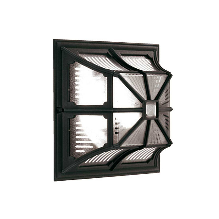 Norlys Chapel 1 Light Flush Lantern CP12-BLACK Black