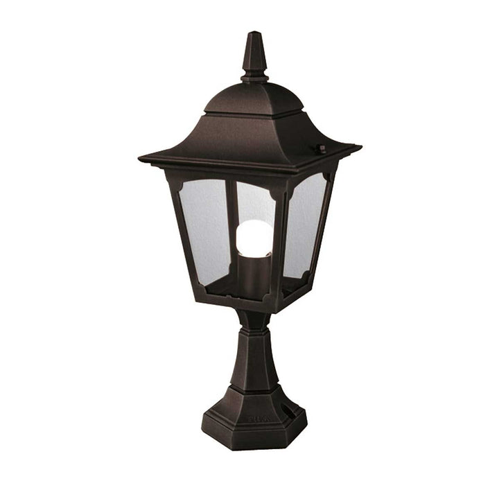 Norlys Chapel 1 Light Pedestal Lantern CP4-BLACK Black