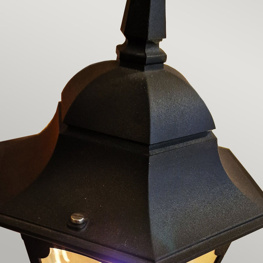 Norlys Chapel 1 Light Pedestal Lantern CP4-BLACK Black