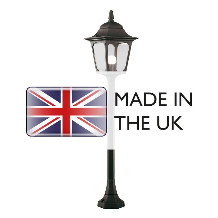 Norlys Chapel 1 Light Pillar Lantern CP5-BLACK Black