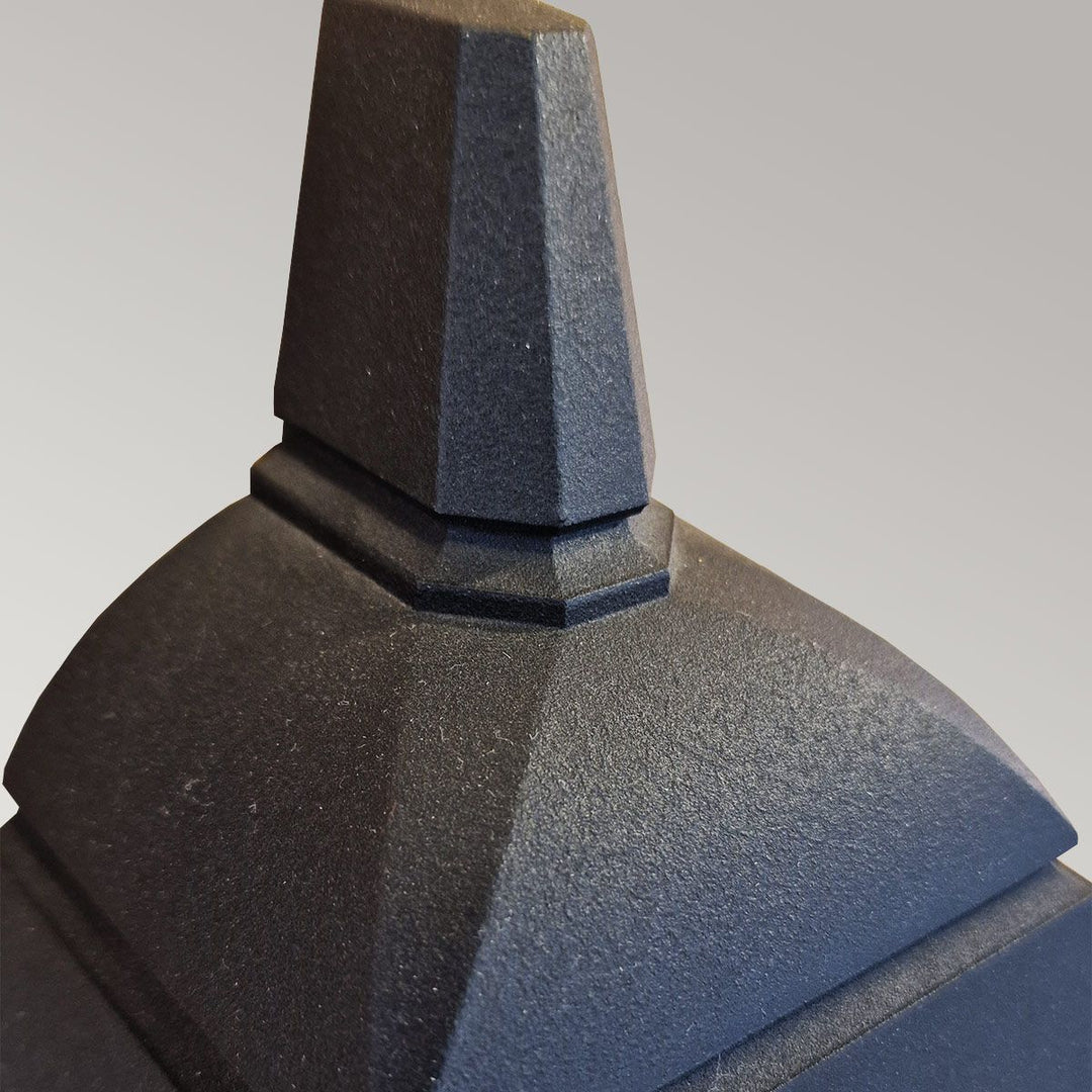 Norlys Chapel 1 Light Half Lantern CP7-2-BLACK Black