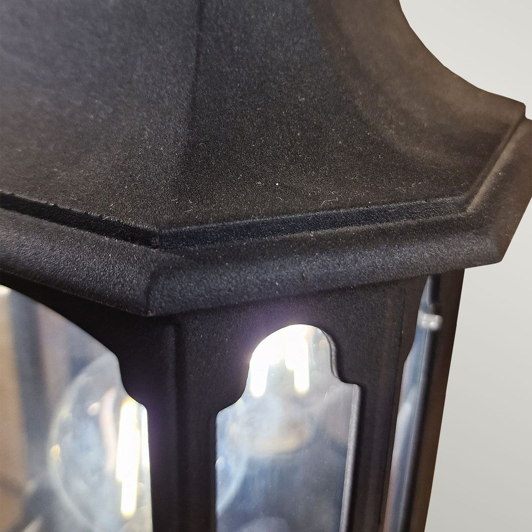 Norlys Chapel 1 Light Half Lantern CP7-BLACK Black
