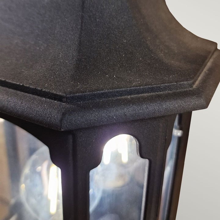 Norlys Chapel 1 Light Half Lantern CP7-BLACK Black