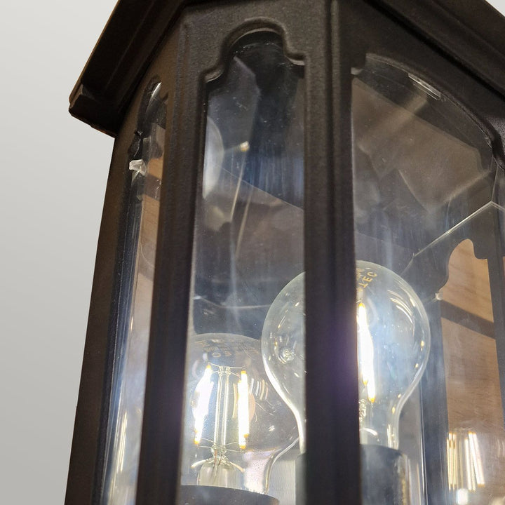 Norlys Chapel 1 Light Half Lantern CP7-BLACK Black