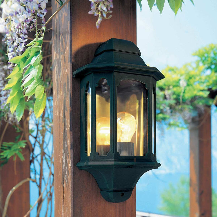 Norlys Chapel 1 Light Half Lantern CP7-BLACK Black