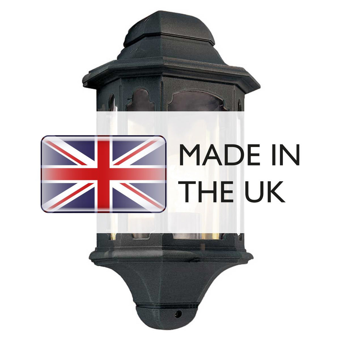 Norlys Chapel 1 Light Half Lantern CP7-BLACK Black