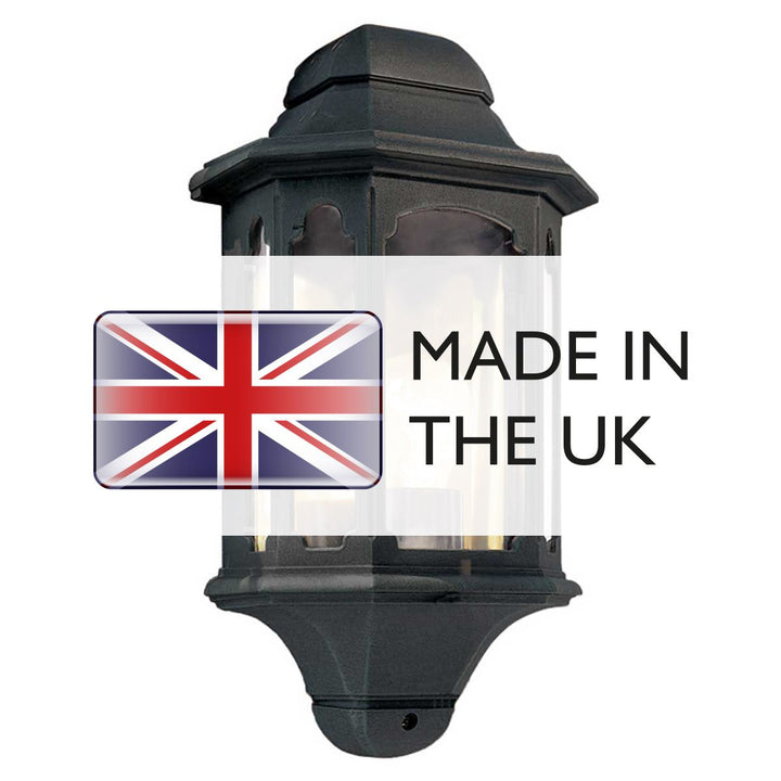 Norlys Chapel 1 Light Half Lantern CP7-BLACK Black