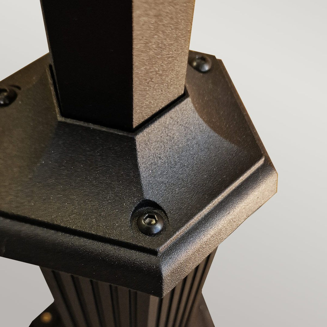 Norlys Chapel 2 Light Twin Post CP8-BLACK Black
