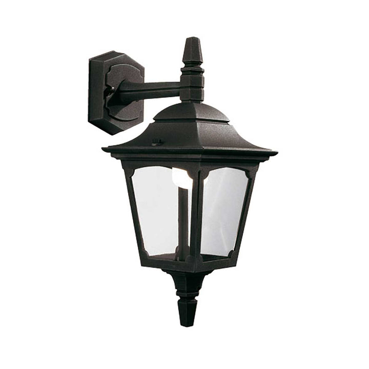 Norlys Chapel 1 Light Mini Down Wall Lantern CPM2-BLACK Black