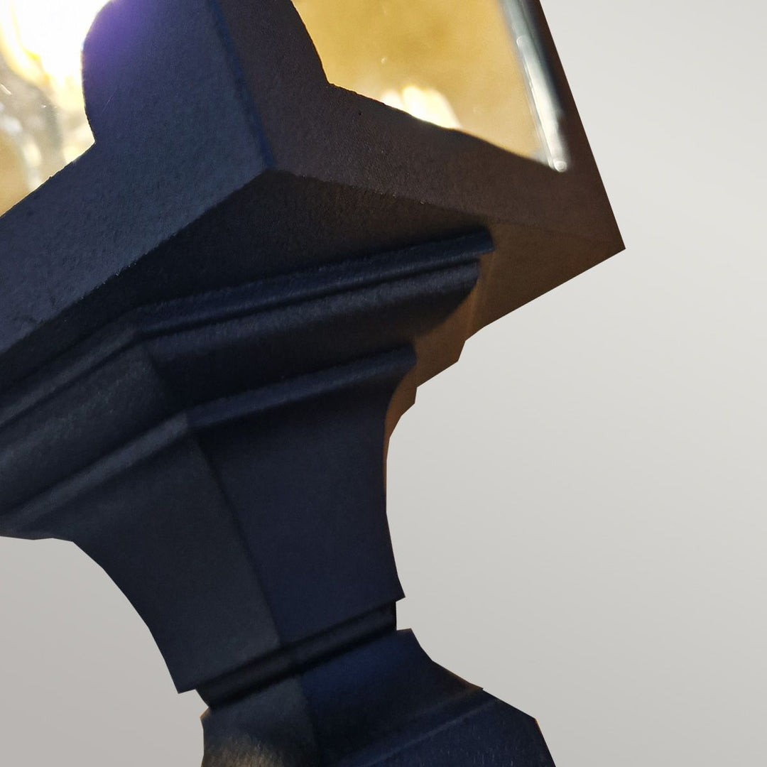 Norlys Chapel 1 Light Mini Pillar Lantern CPM5-BLACK Black
