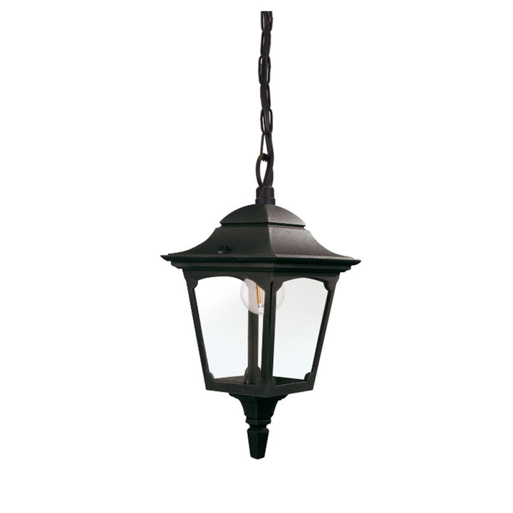 Norlys Chapel 1 Light Mini Chain Lantern CPM9-BLACK Black