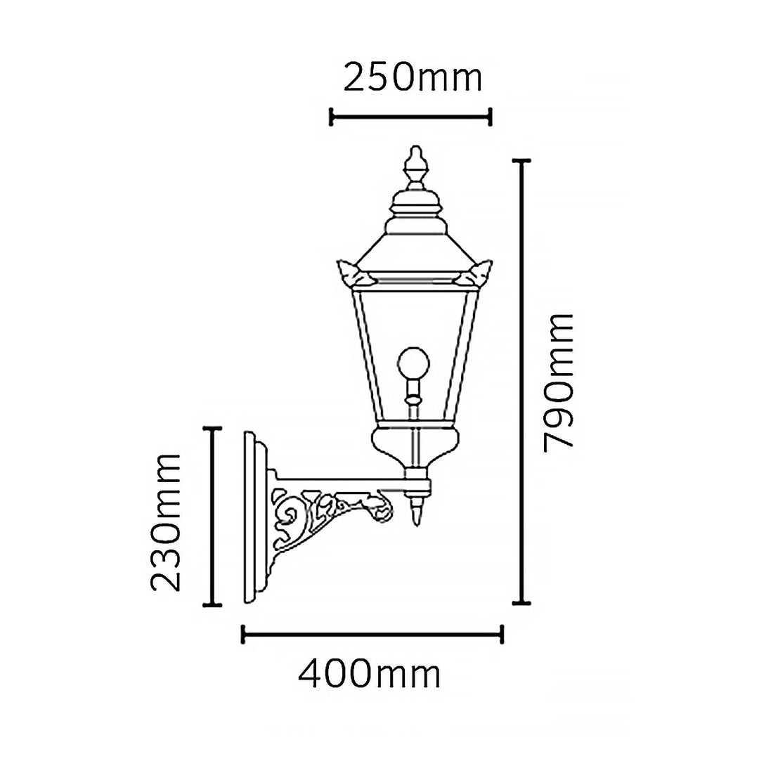 Elstead Lighting Chelsea 1 Light Wall Lantern CS1-COPPER Copper