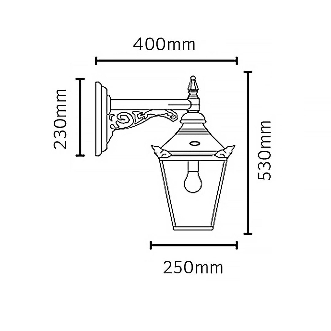 Elstead Lighting Chelsea 1 Light Down Wall Lantern CS2-COPPER Copper
