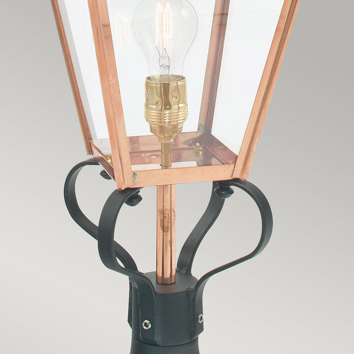 Elstead Lighting Chelsea 1 Light Pedestal Lantern CS3-COPPER Copper