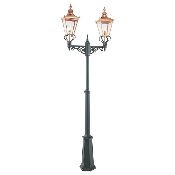 Elstead Lighting Chelsea Twin Head Lamp Post      CS6-COPPER Copper & Black