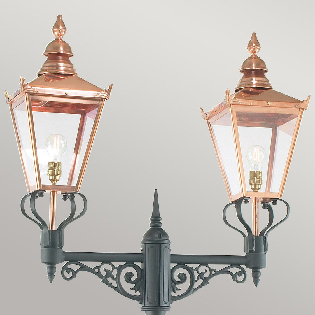 Elstead Lighting Chelsea Twin Head Lamp Post      CS6-COPPER Copper & Black