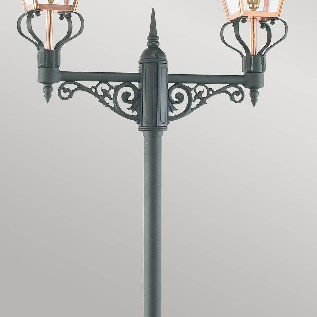 Elstead Lighting Chelsea Twin Head Lamp Post      CS6-COPPER Copper & Black
