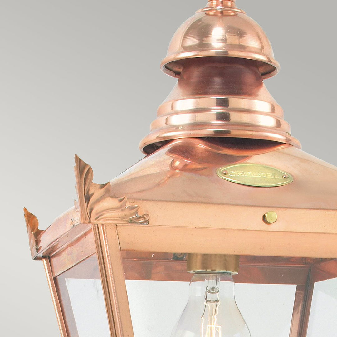 Elstead Lighting Chelsea 1 Light Chain Lantern CS8-COPPER Copper