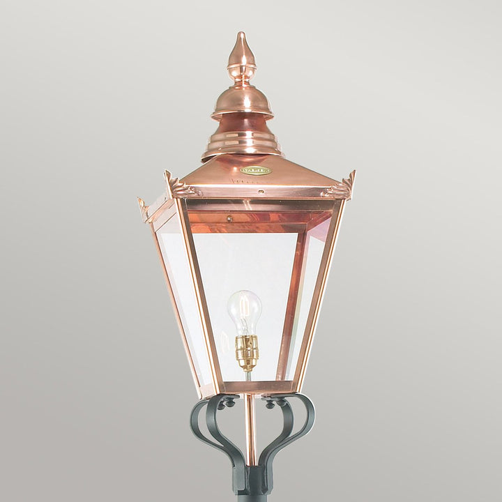 Elstead Lighting Chelsea 1 Light Grande Lamp Post CSG5-COPPER Copper & Black