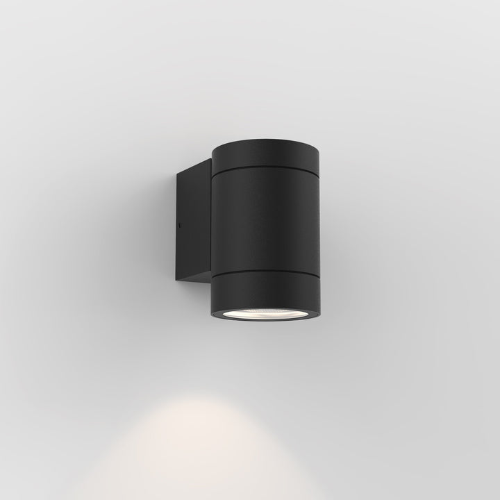 Astro Dartmouth Single GU10 Wall Light in Textured Grey with clear glass lens
