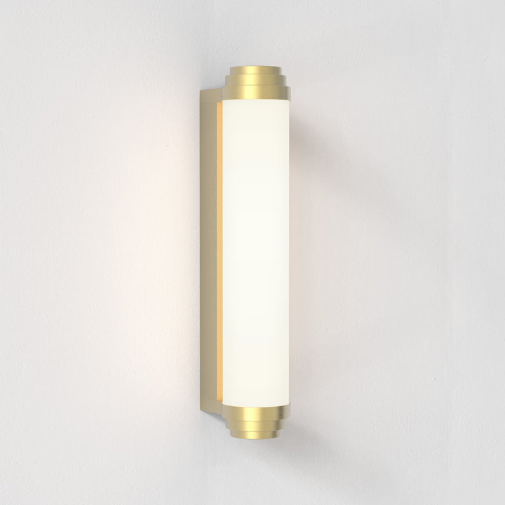 Astro Burlington 400 Phase Wall Light in Bronze and Matt Gold with clear glass rods