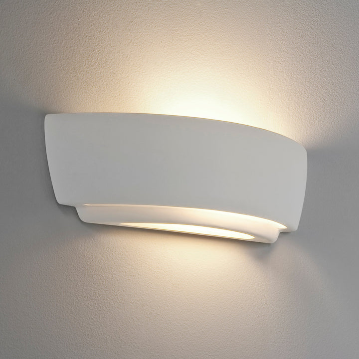 Astro Kyo ceramic wall light in natural finish  
Astro Kyo ceramic wall light in gloss white finish