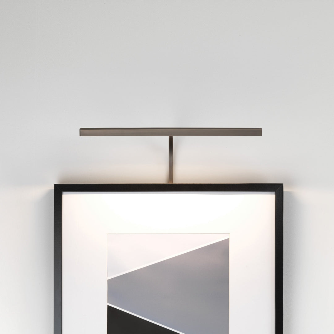 Astro Mondrian 400 Frame Mounted LED picture light in Bronze