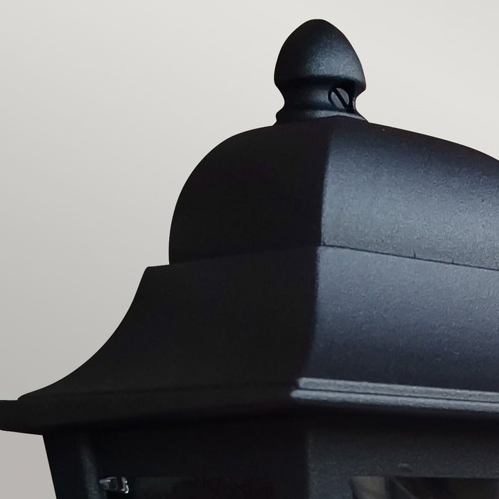 Norlys Deco Lane 1lt Half Wall Lantern DECO-LANE7-BLACK Black