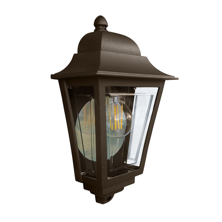 Norlys Deco Lane 1lt Half Wall Lantern DECO-LANE7-BRONZE Bronze