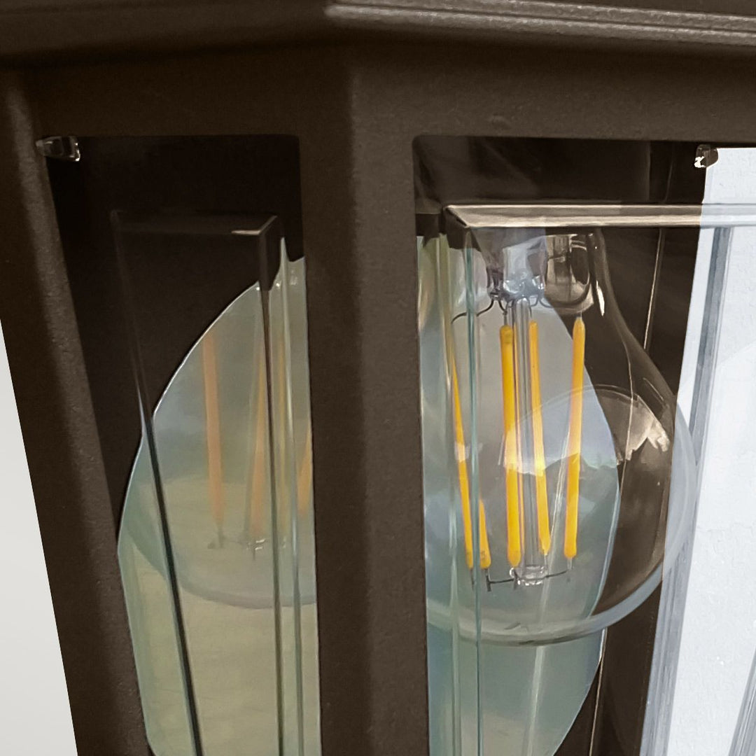 Norlys Deco Lane 1lt Half Wall Lantern DECO-LANE7-BRONZE Bronze