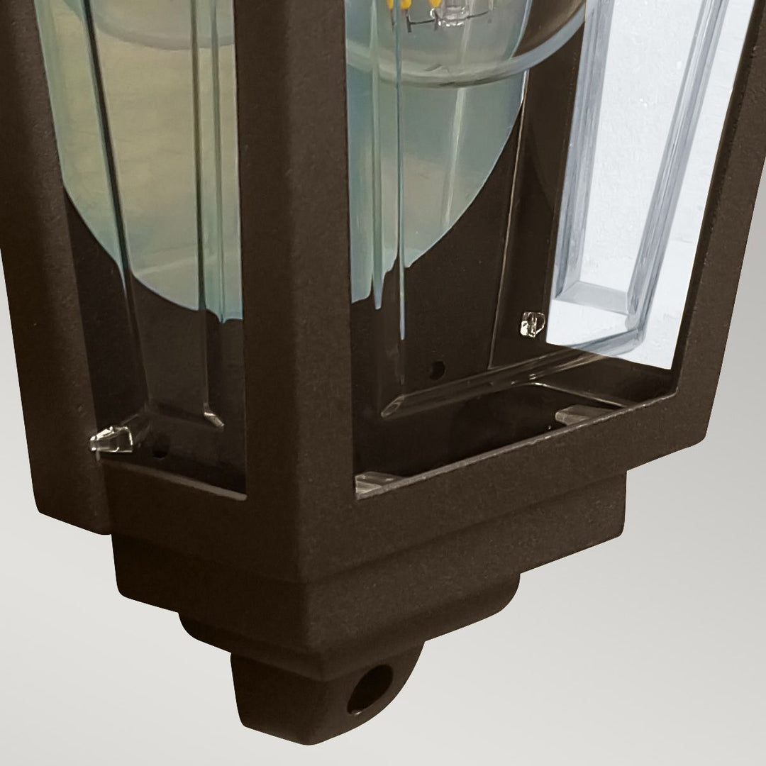 Norlys Deco Lane 1lt Half Wall Lantern DECO-LANE7-BRONZE Bronze