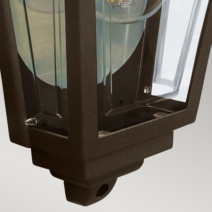 Norlys Deco Lane 1lt Half Wall Lantern DECO-LANE7-BRONZE Bronze