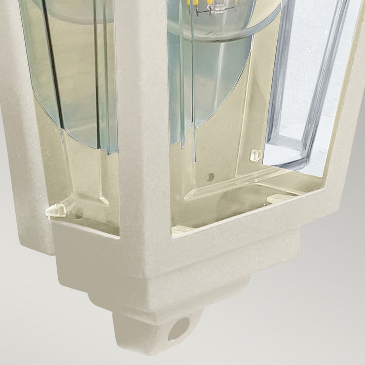 Norlys Deco Lane 1lt Half Wall Lantern DECO-LANE7-CREAM Cream
