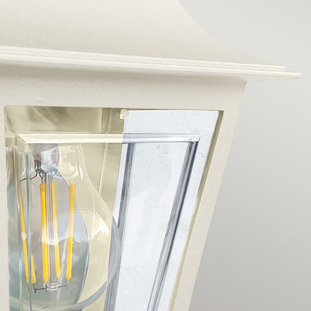 Norlys Deco Lane 1lt Half Wall Lantern DECO-LANE7-CREAM Cream