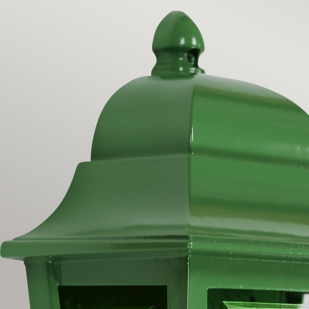 Norlys Deco Lane 1lt Half Wall Lantern DECO-LANE7-GREEN Green