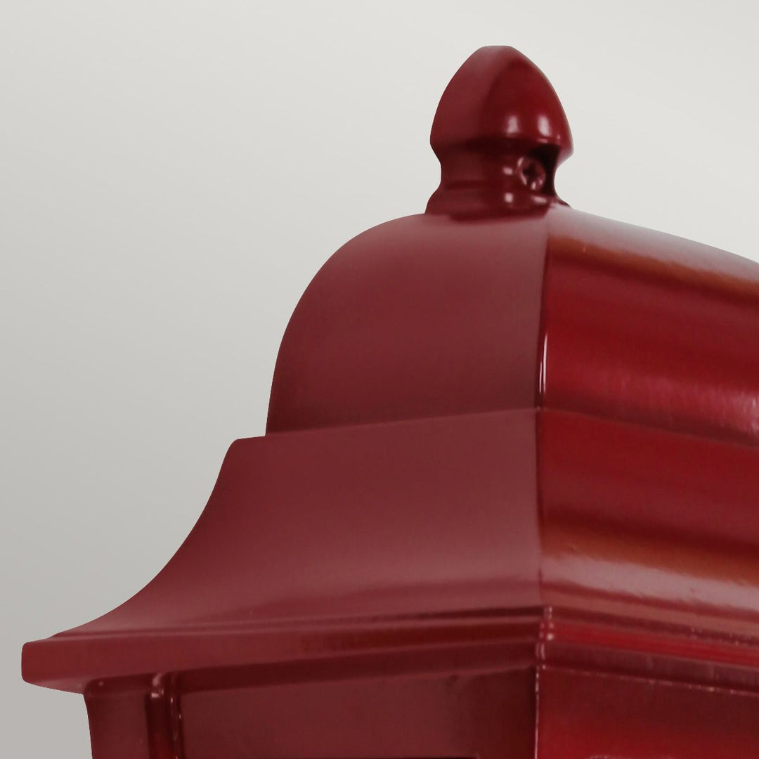 Norlys Deco Lane 1lt Half Wall Lantern DECO-LANE7-RED Red