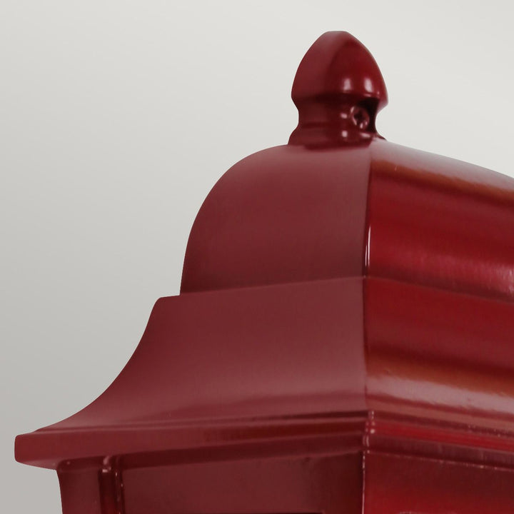 Norlys Deco Lane 1lt Half Wall Lantern DECO-LANE7-RED Red