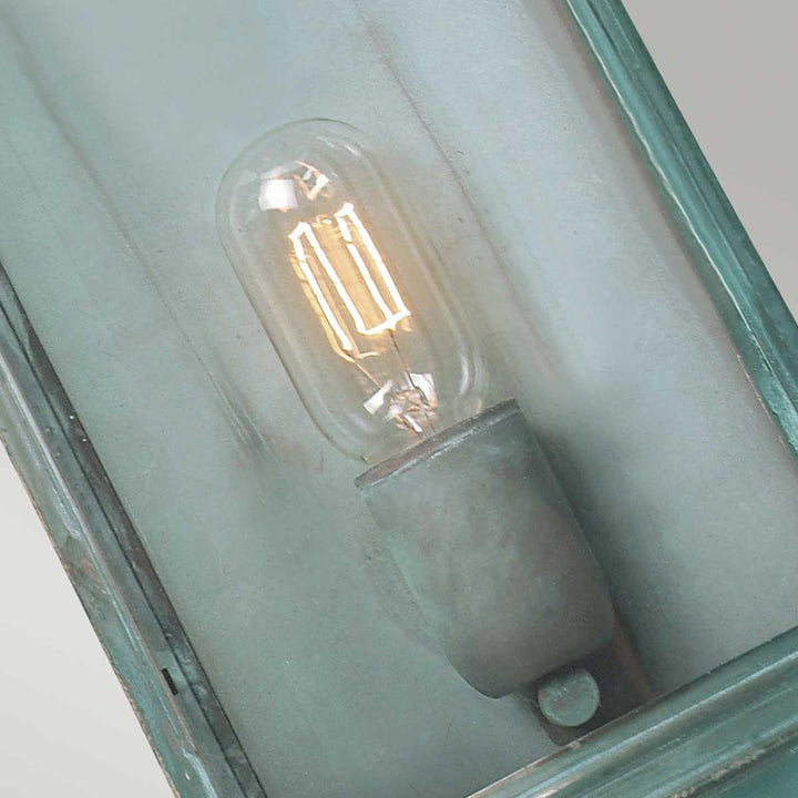 Norlys Downing Street 1 lt Wall Lantern DOWNING-STREET-V Verdigris
