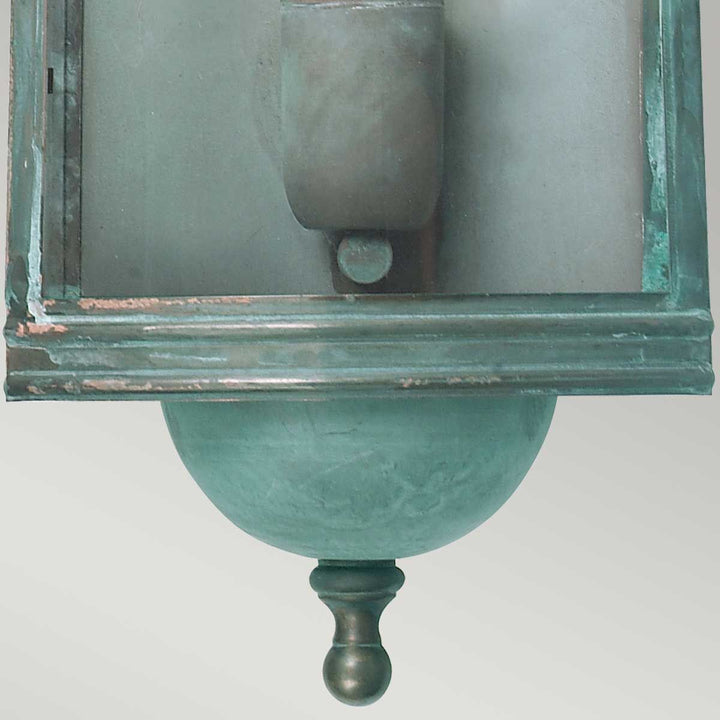 Norlys Downing Street 1 lt Wall Lantern DOWNING-STREET-V Verdigris