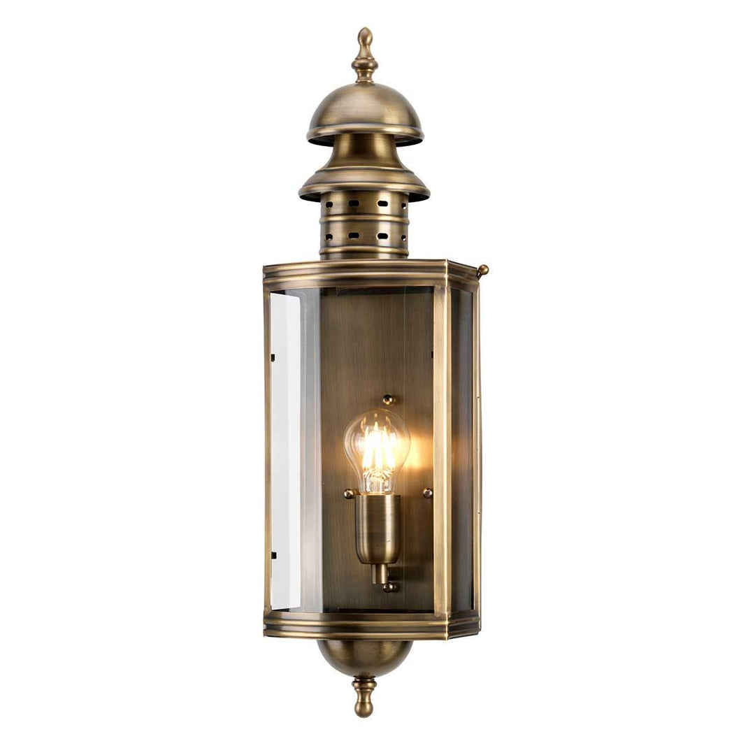 Norlys Downing Street 1 lt Wall Lantern DOWNING-STREET Aged Brass