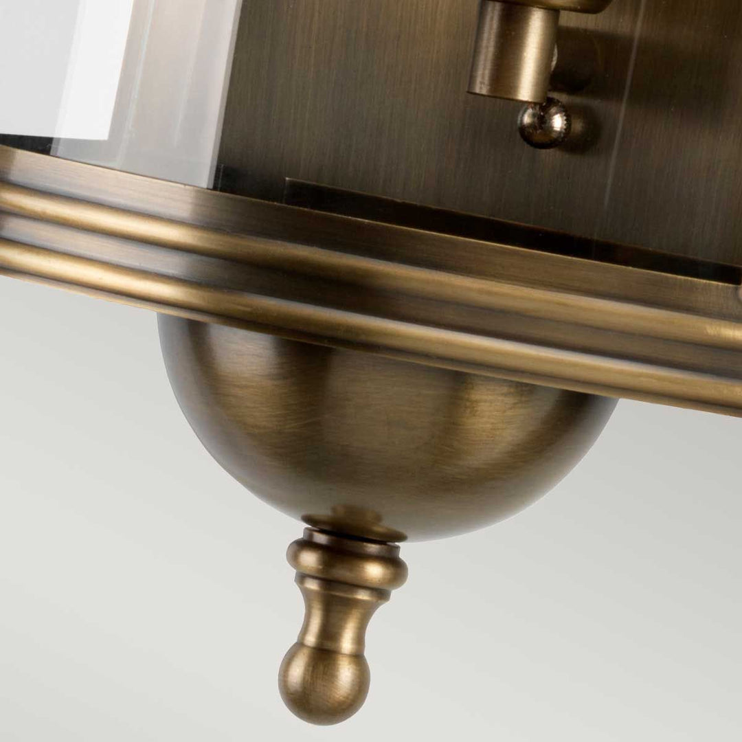 Norlys Downing Street 1 lt Wall Lantern DOWNING-STREET Aged Brass