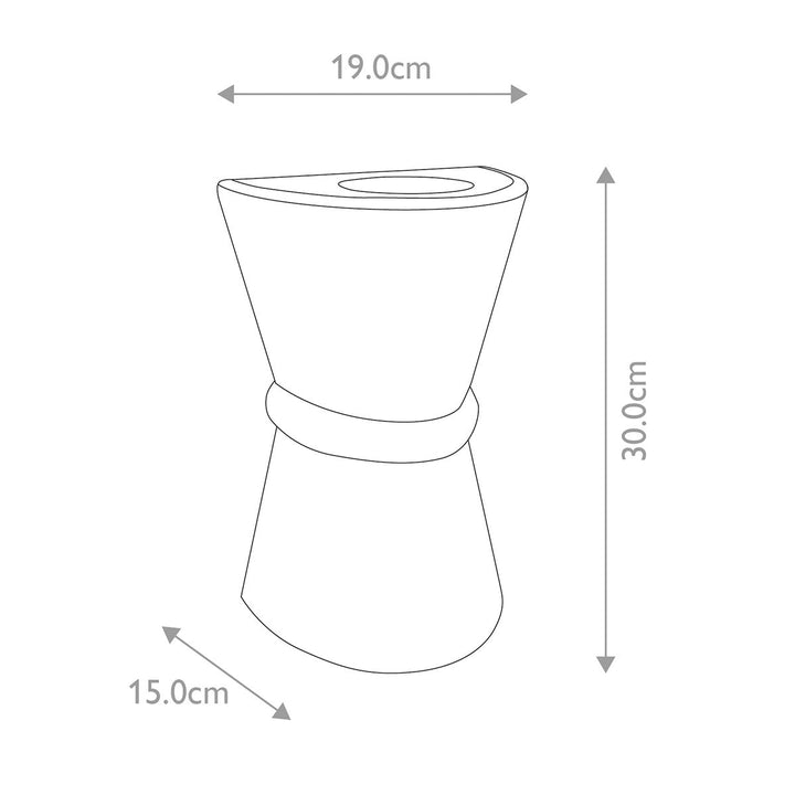 Norlys Dungarvan 2lt Up and Down Lantern DUNGARVAN-BLK Black
