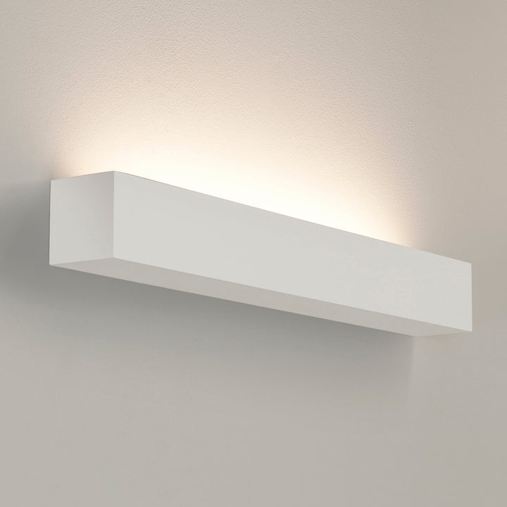 Astro Parma 625 LED plaster wall light, long rectangular uplighter