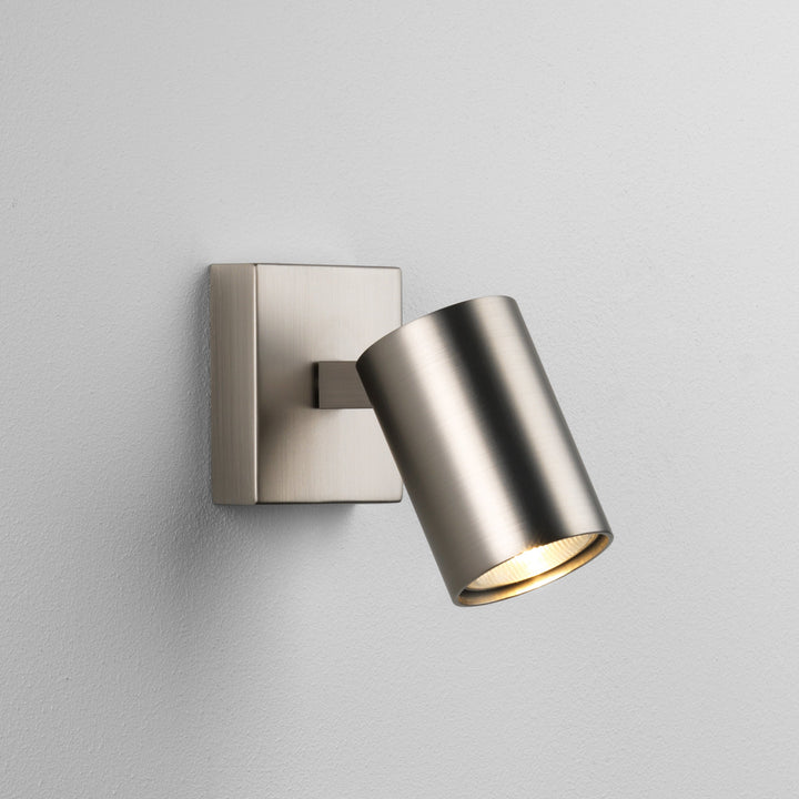 Astro Ascoli Single Spotlight in Matt Black, Matt Nickel, Textured White, and Bronze – Adjustable Ceiling Fixture