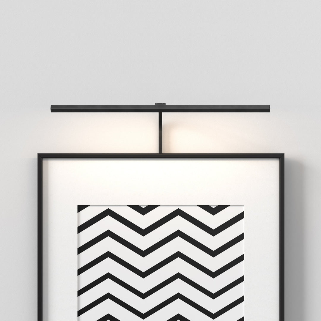 Astro Mondrian 600 Frame Mounted LED picture light in Matt Black
