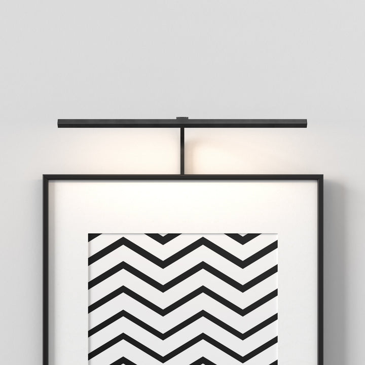 Astro Mondrian 600 Frame Mounted LED picture light in Matt Black