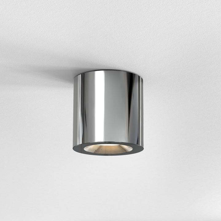 Astro Kos II round surface downlight in Polished Chrome