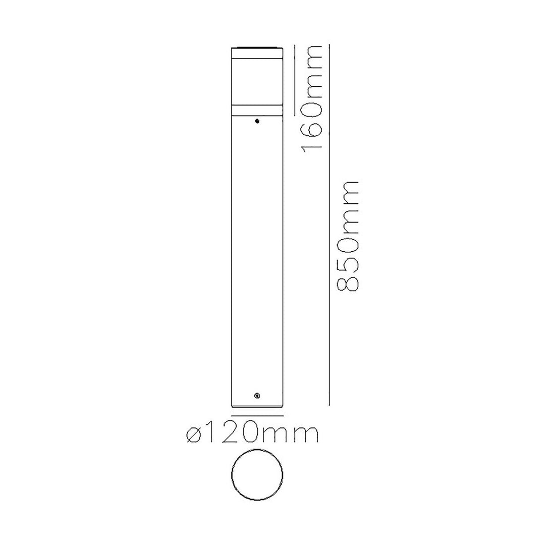 Elstead Lighting Egersund LED Tall Bollard       EGSUND-MINI-L-GR Graphite