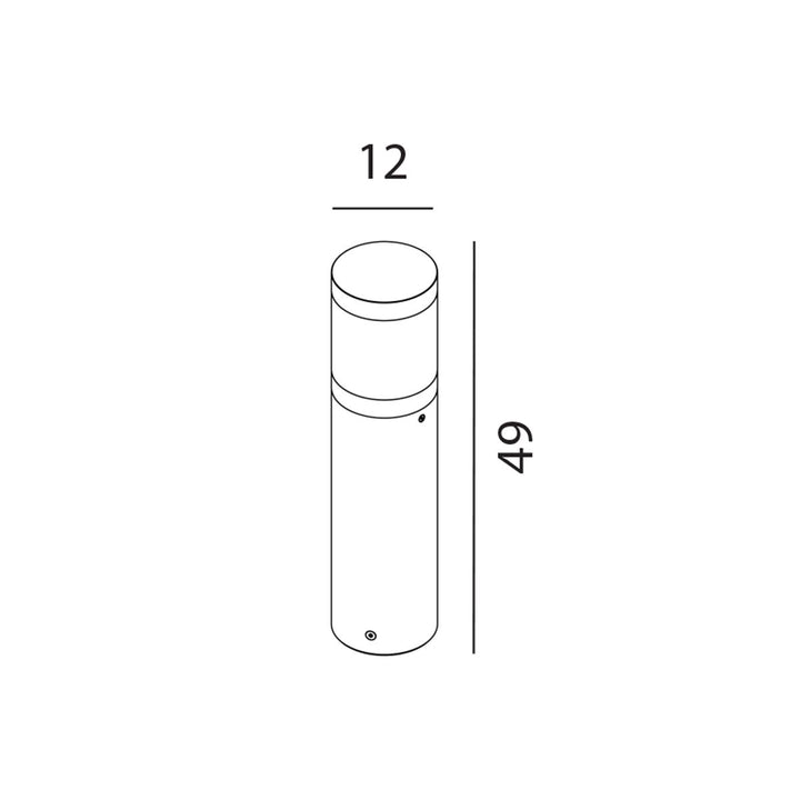 Elstead Lighting Egersund LED Short Bollard       EGSUND-MINI-M-GR Graphite